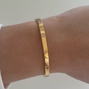High End Titanium Gold Bracelet with screwdriver